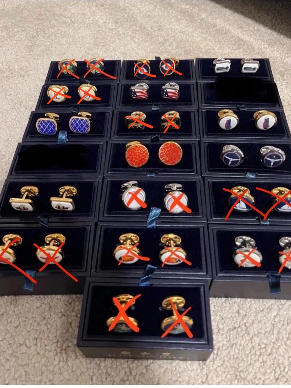 ONE Halcyon Days Men Cufflinks Vintage